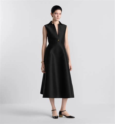 gucci mid length dress black